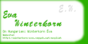 eva winterkorn business card